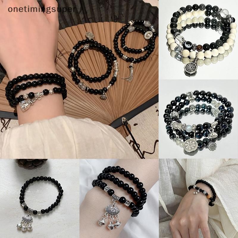 Onetimingsuper สไตล์จีน Mountain Ghost Spending สร้อยข้อมือลูกปัดหญิงหรูหรา High Grade Sense Vintage บุคลิกภาพเครื่องประดับมือของขวัญ OTP