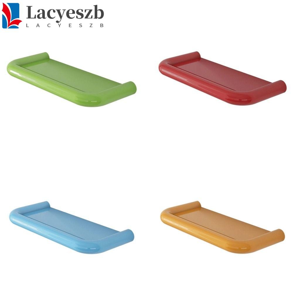 Lacyeszb ชั้นเก็บของในห้องน้ํา, ชั้นเก็บของแขวนผนัง Dopamine Free Punch, Cute Drainable Sturdy คุณภาพสูง อุปกรณ์ในห้องน้ํา