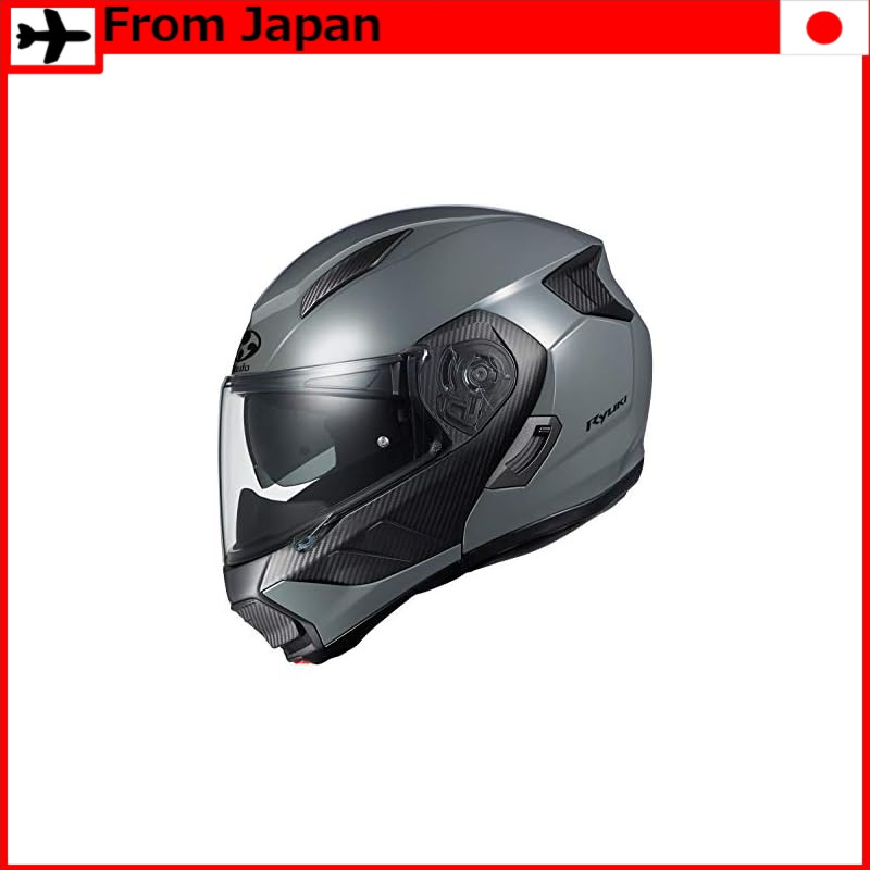 OGK KABUTO Motorcycle Helmet System RYUKI Medium Gray (Size: L)