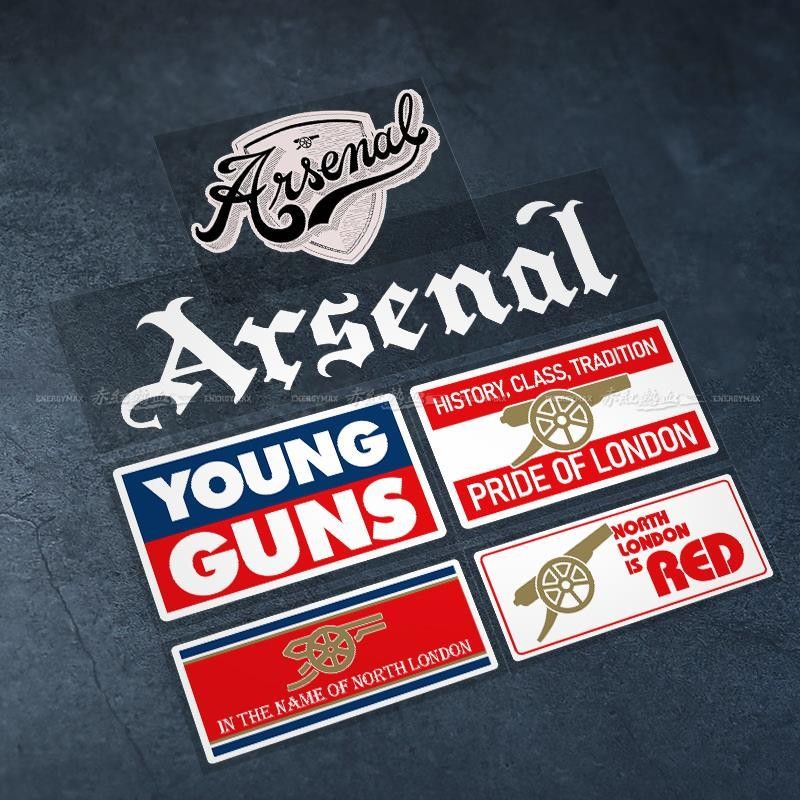 อาร์เซนอลพรีเมียร์ลีกมือรถยนต์สติ๊กเกอร์สะท้อนแสงสติ๊กเกอร์แก้วกันน้ํา