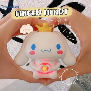 🛒ตุ๊กตาพูดได้ ซินามอโรล มีไฟเรืองแสง พวงกุญแจพูดได้จี้ตุ๊กตาการ์ตูน A doll that expresses love ของขวัญ Tmsunten