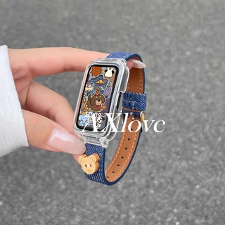 Slim Denim Band Loop สําหรับ Huawei Band 11 pro 10 8 9 นาฬิกาสร้อยข้อมือสาย Correa สําหรับ Honor Band 9 เปลี่ยนสายนาฬิกา