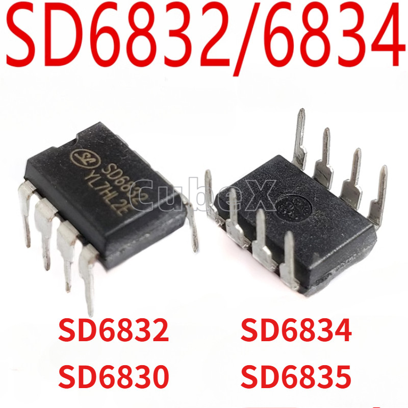 10/5 ชิ้น Original SD6830/SD6832/SD6834/SD6835 DIP Power Management IC Switching Power Supply ชิปสํา