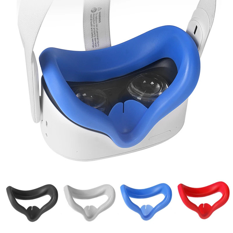 ซิลิโคน Eye Mask Cover Pad Breathable Anti-sweat Light Blocking Eye Cover สําหรับ Oculus Quest 2 VR ชุดหูฟัง