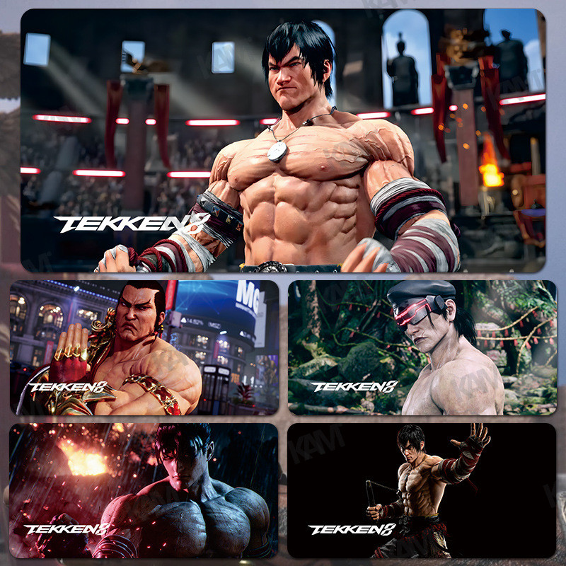 [Kam]Tekken 8 แผ่นรองเมาส์เกม 800mmx300mm แผ่นรองโต๊ะแผ่นรองเมาส์ HD ขนาดใหญ่แผ่นรองคีย์บอร์ดสํานักงานตกแต่งห้อง
