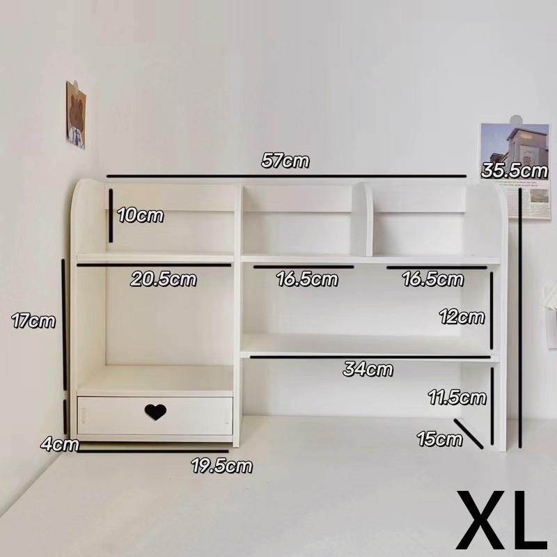 MUKUKU ชั้นเก็บของจัดระเบียบโต๊ะชั้นวางโต๊ะล็อกเกอร์ตู้เก็บของตู้เก็บของพร้อมลิ้นชักประหยัดพื้นที่ทนทาน - รูปที่ 4