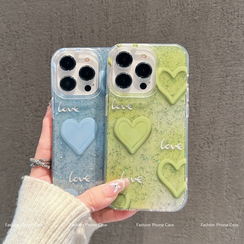 เข้ากันได้กับ ไอโฟน 16 Pro ไอโฟน 15 Pro ไอโฟน 13 ไอโฟน 11 เคสโทรศัพท์กลิตเตอร์ใสขั้นสูง DLSFK030&031