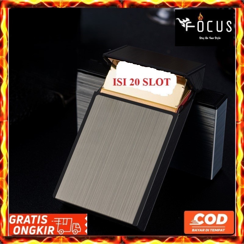 FOCUS FIRETRIC RKK BOX 20 ช่อง/กันน้ํา CIGARETTE ROD CONTAINER สําหรับห่อกลางแจ้งแบบพกพา