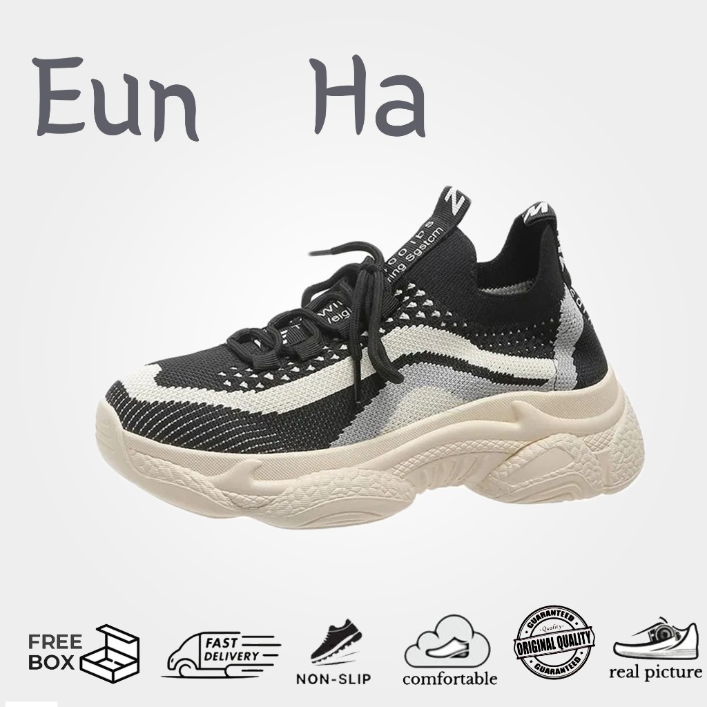 PAT PAT PAT รองเท้าผ้าใบผู้หญิง รองเท้าผู้หญิง flyknit 2025 korea Eun Ha, SW422