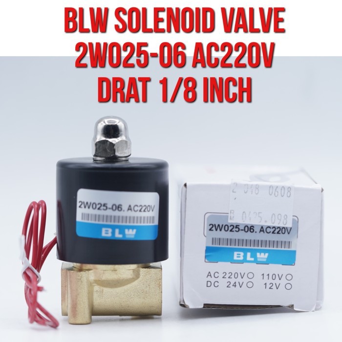 BLW Solenoid วาล์ว Solenoid วาล์ว 2W025-06 2W025 - 06 AC 220V เกลียว 1/8" 1/8 นิ้ว AC220V AC220 วาล์