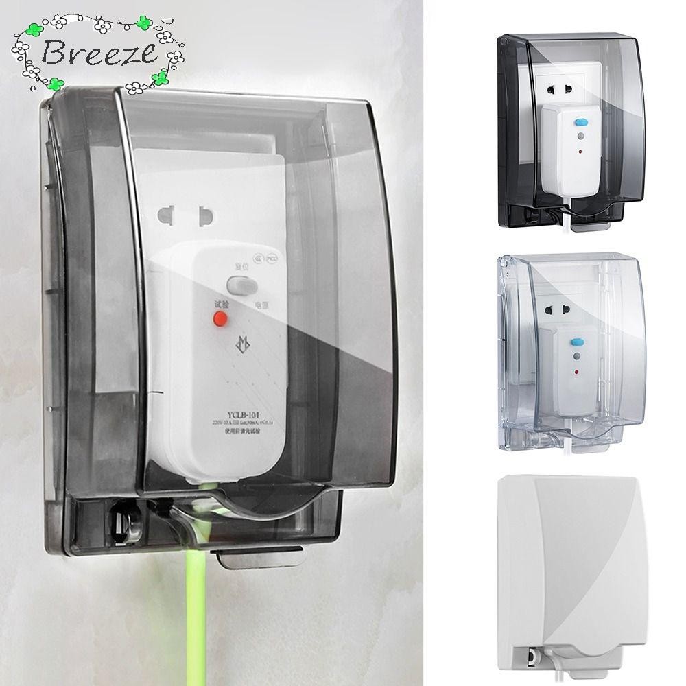 ฝาครอบป้องกันสวิตช์ BREEZE, ฝาครอบปลั๊กไฟฟ้าแบบมีกาวในตัว 86 ประเภท, ปลั๊กไฟที่ทนทาน, ตัวป้องกันซ็อกเก็ตป้องกันน้ํากระเซ็นแบบใสสําหรับบ้าน