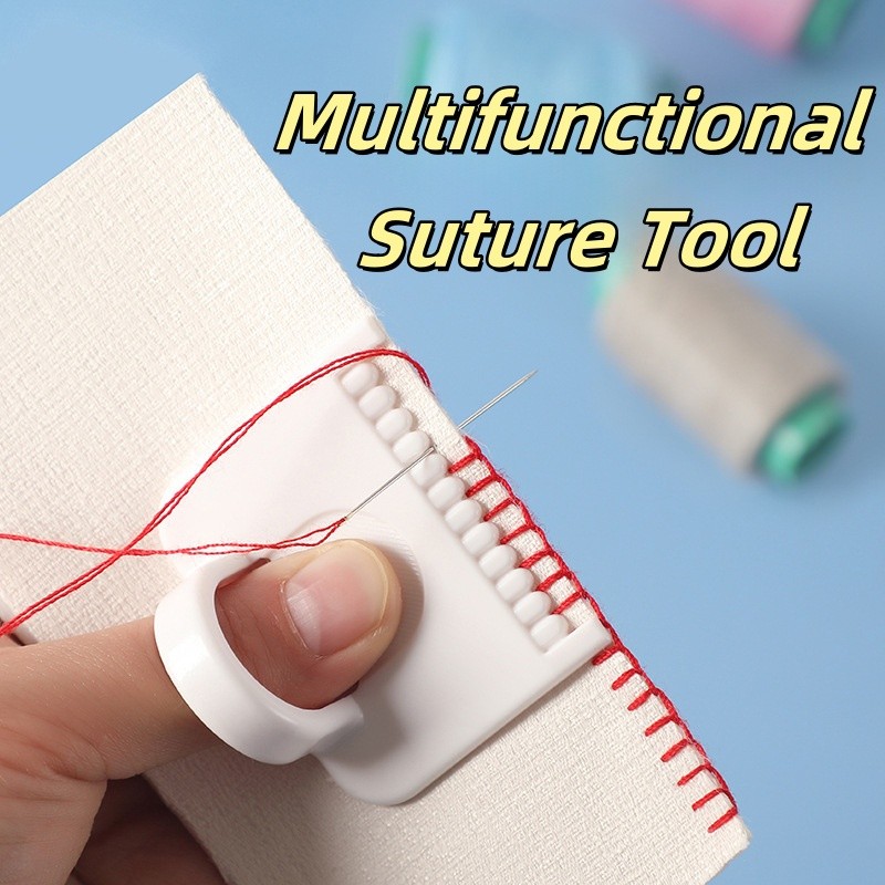 ชุดแม่แบบเย็บผ้ามัลติฟังก์ชั่หัตถกรรมเครื่องมือวัดนิ้วป้องกันขอบเย็บล็อค