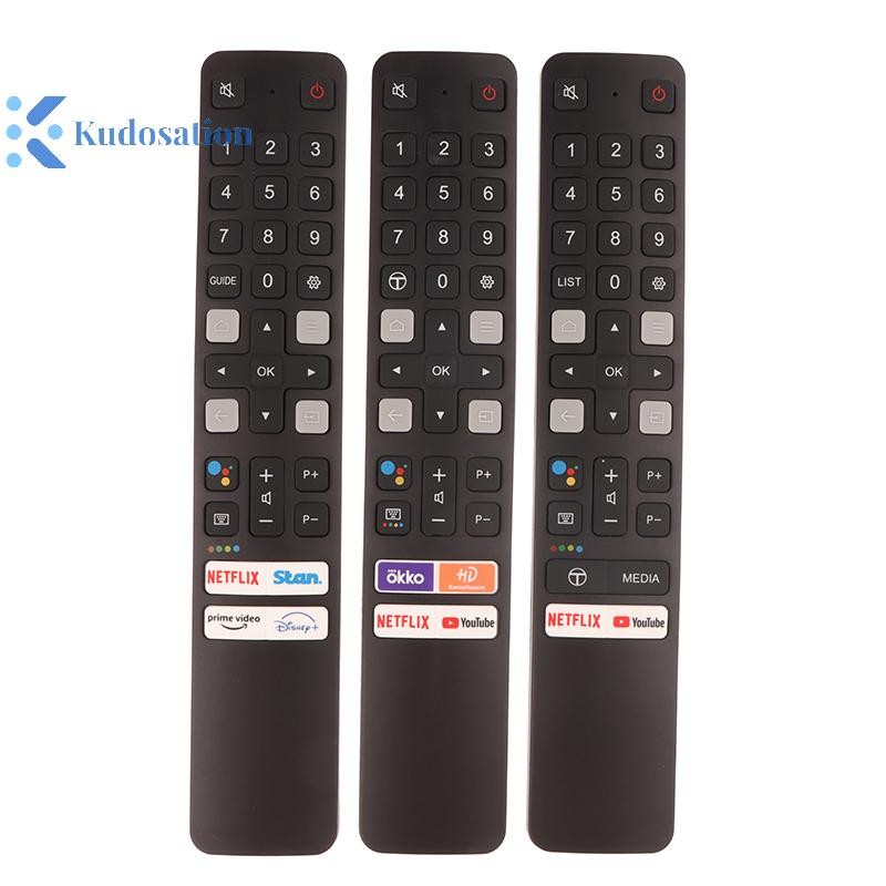 คุโดส 1 ชิ้น DIY อุปกรณ์เสริมสําหรับ TCL Android 4K LED สมาร์ททีวีเสียงรีโมทคอนโทรล RC901V FAR1 FMR1