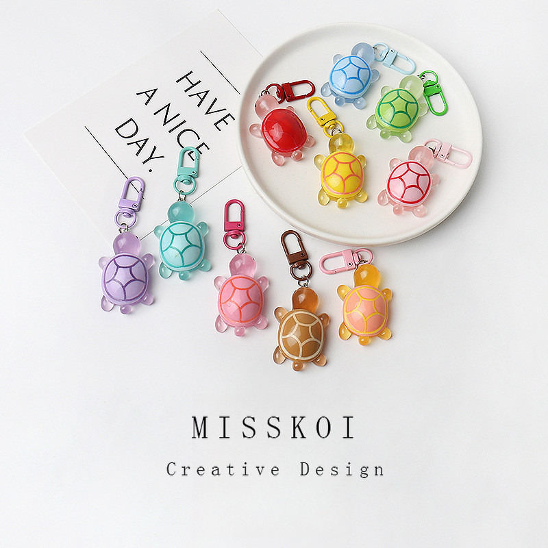 Mjt พวงกุญแจเต่าโดปามีนน่ารัก จี้ห้อยกระเป๋า เครื่องประดับดีไซน์ดั้งเดิมประจําวันที่ไม่ซ้ําใคร - รูปที่ 2