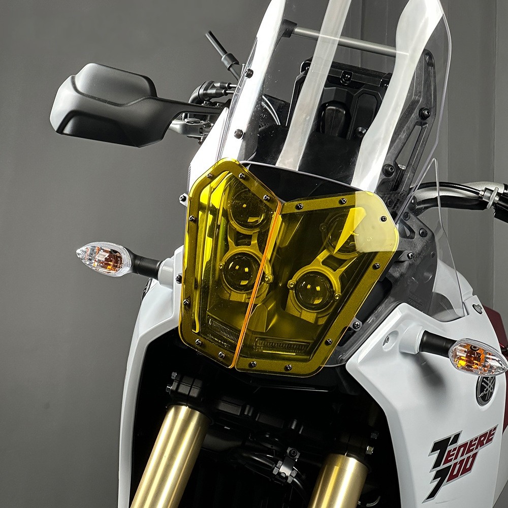 เหมาะสําหรับ Yamaha TENERE 700 TZ700 XT700 19-24 รถจักรยานยนต์ดัดแปลงสไตล์ใหม่ไฟหน้า Shade
