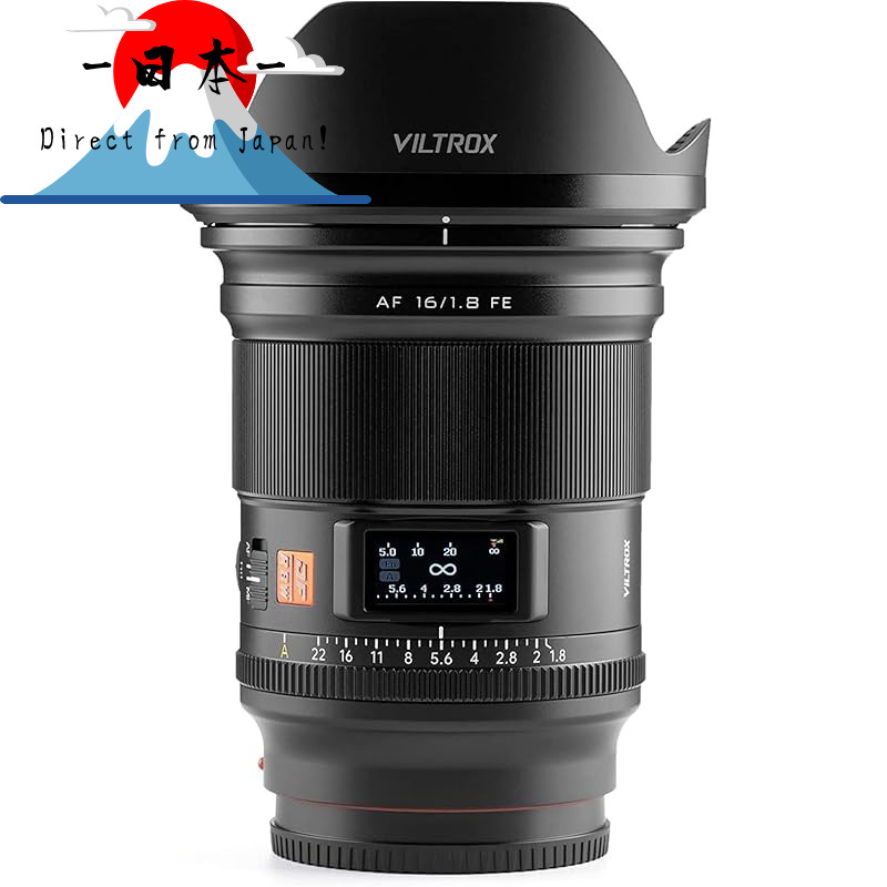 [Direct from Japan]
VILTROX AF 16mm F1.8 Pro FE Compact Autofocus Lens for Sony E-Mount Cameras - Id