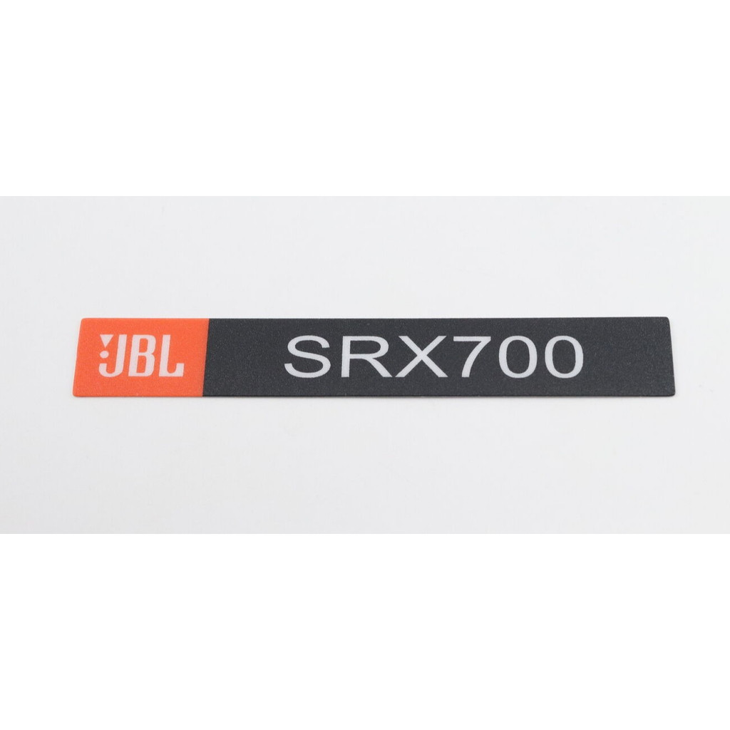 JBL SRX700 สติ๊กเกอร์ pvc โลโก้ป้ายเปลี่ยนชิ้น 110mm (3.33") X 17mm(0.66")
