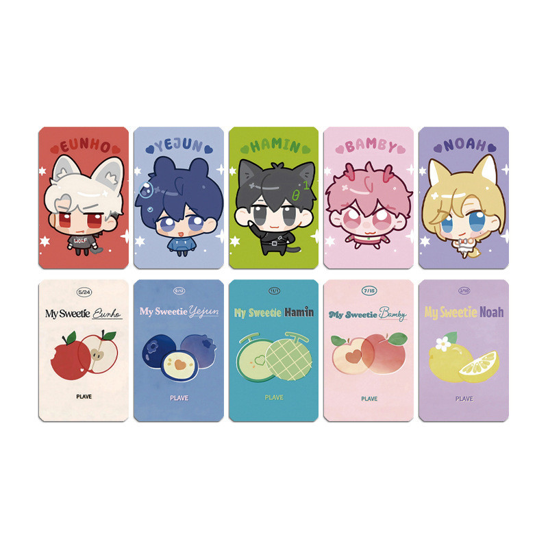 5 ชิ้น PLAVE My Sweetiess การ์ด Lomo Caligo Pt.1 VANGUARD แท่งไฟเครื่องดื่มพิเศษ OLIVE Photocards AS