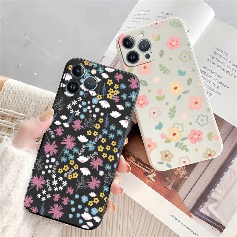 เคสโทรศัพท์ซิลิโคนอ่อนนุ่มกันกระแทกสําหรับ iPhone AIR 17 Pro Max 17 Pro Luxury Sunflower Lavender Co