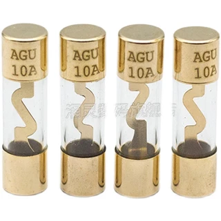 AGU ฟิวส์เครื่องเสียงรถยนต์หลอดฟิวส์แก้ว 20A30A40A50A60A80A100A 10 * 38MM