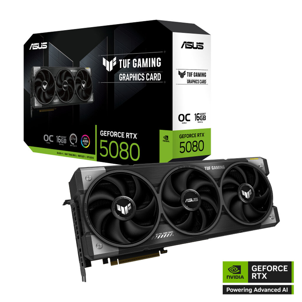 ASUS TUF Gaming RTX 5080 16GB GDDR7 OC Edition (TUF-RTX5080-O16G-GAMING)
