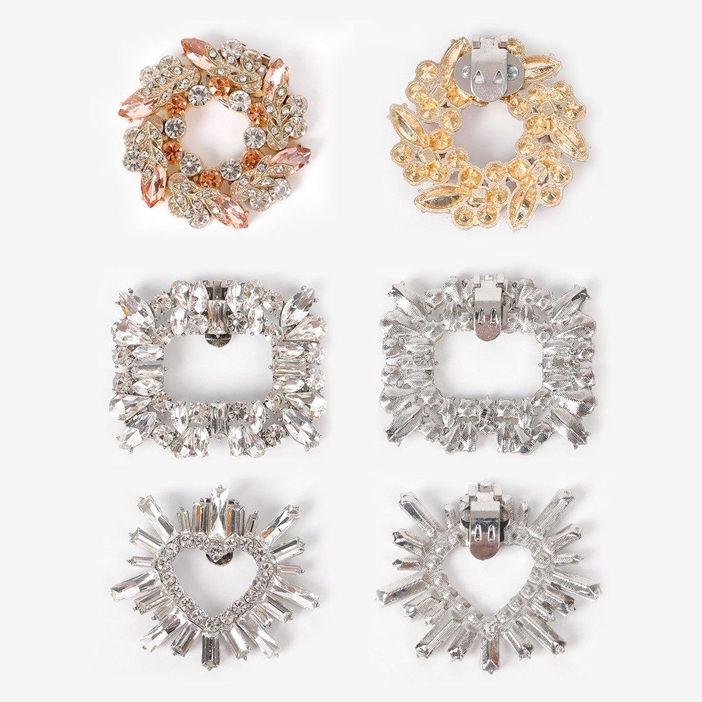 1 Rhinestone Sparkling เครื่องประดับรองเท้าผู้หญิงล่าสุดขายร้อนสาว Prefer ทนทานที่สวยงาม