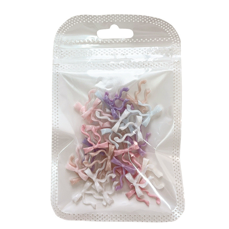 โบว์โบว์สำหรับตกแต่งเล็บ เรซิน โบว์ผูกม้า อุปกรณ์เสริมเล็บ - รูปที่ 3