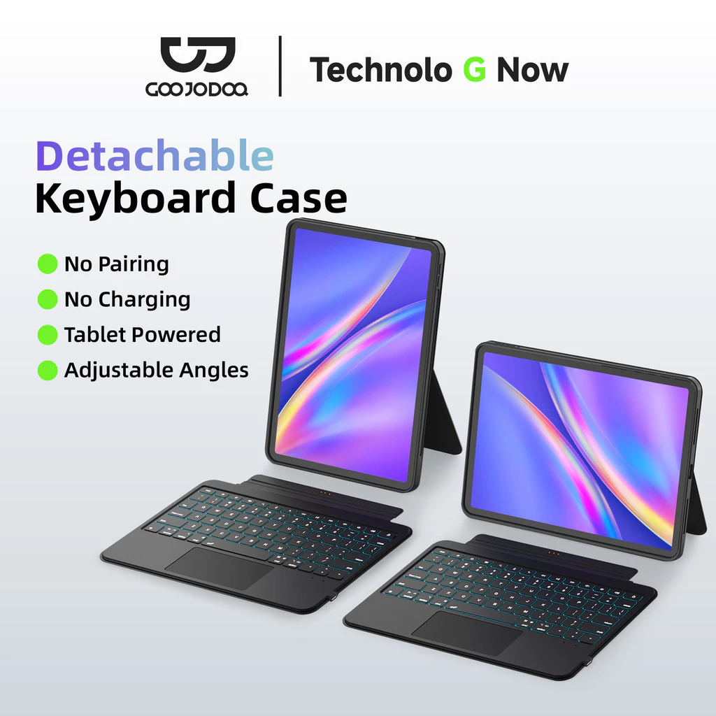 GOOJODOQ คีย์บอร์ดฝาครอบป้องกันสําหรับ IPad การเชื่อมต่อทันทีผ่านตัวเชื่อมต่ออัจฉริยะแยก Meyboard แม่เหล็ก