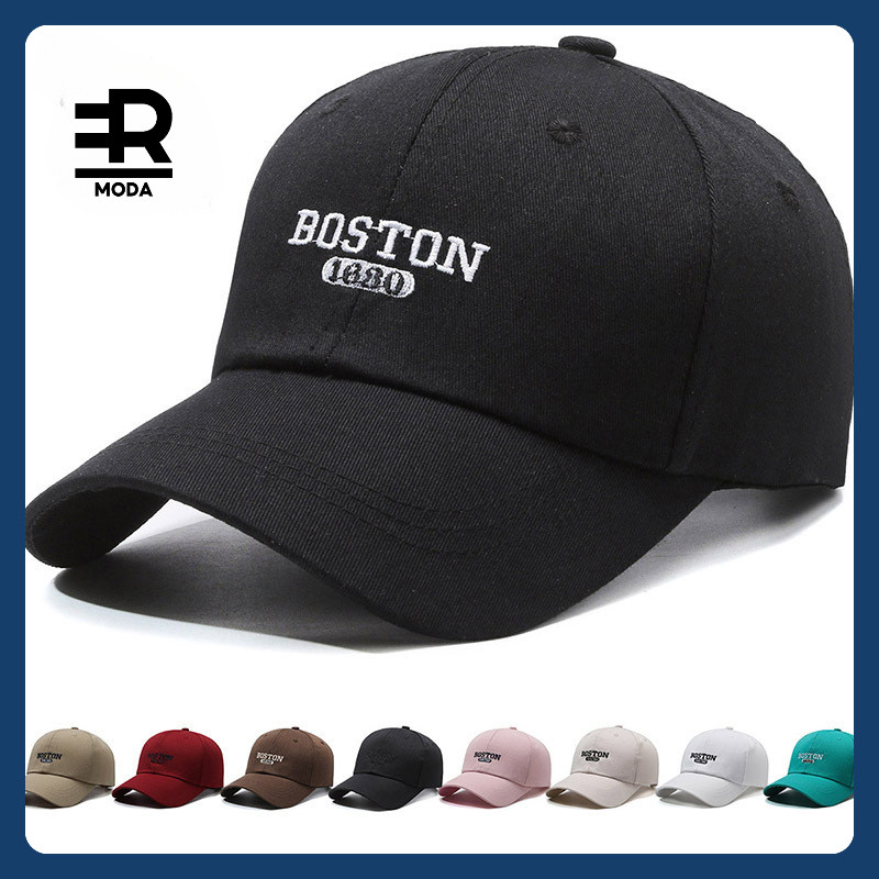 หมวกเบสบอลปักลายตัวอักษรสําหรับผู้ชายและผู้หญิงหมวกกันแดดแฟชั่นและหลากหลาย