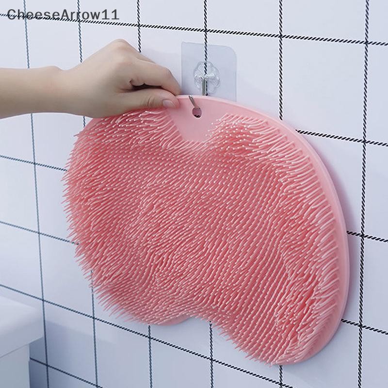 Che เสื่อนวด Back Scraper แปรงทําความสะอาดฝักบัวฟุตทําความสะอาด Wash Mat Sucker Wall Mat Rub เท้าแขน Body Bath TH - รูปที่ 4