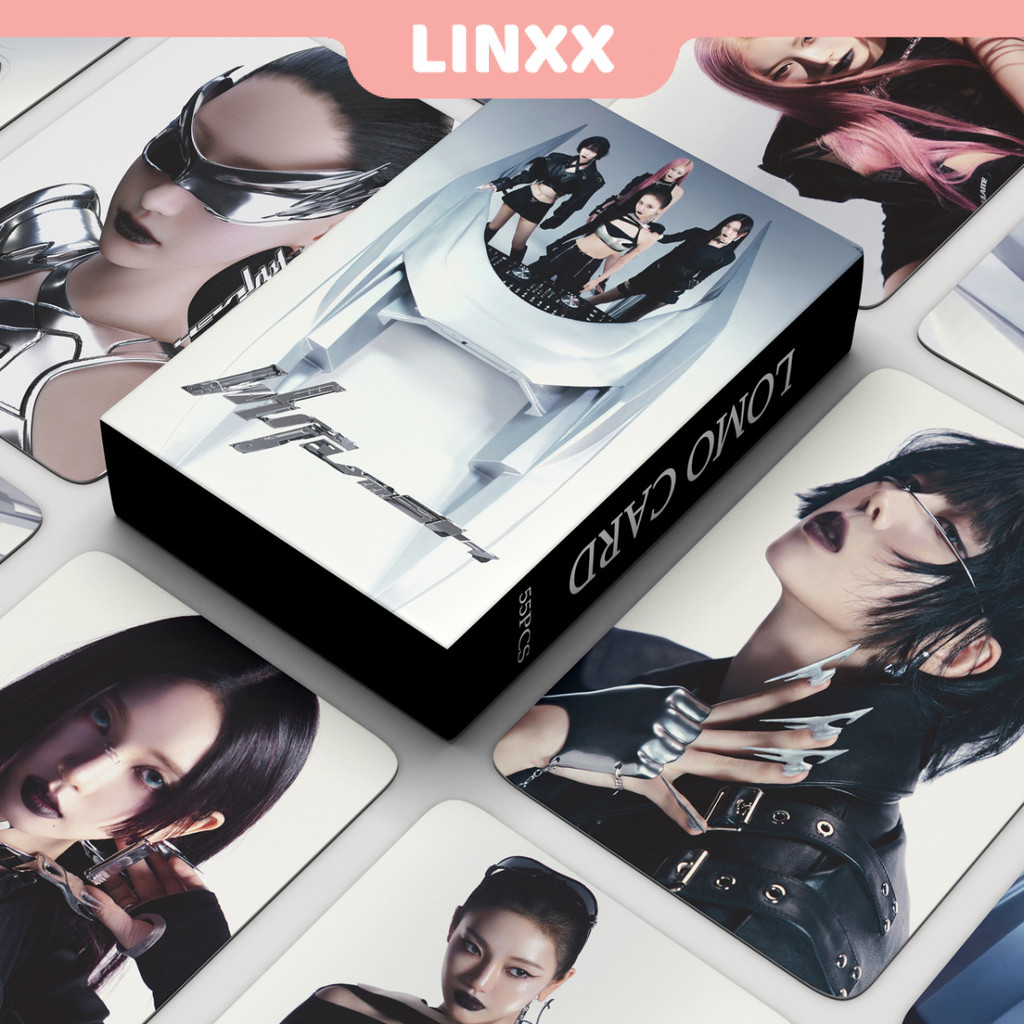 Linxx 55 ชิ้น AESPA Whiplash อัลบั้ม Lomo Card Kpop Photocards โปสการ์ด Series