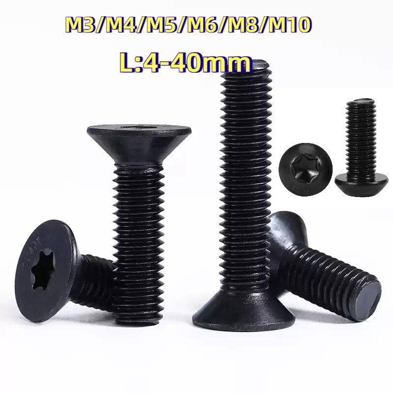 [ZY02-TH-X] Pan Head /Flat Head Torx Machine Screw Grade 10.9 น็อต สกรู หัวกลม ช่องขัน ดาว ท็อกซ์ เกลียวมิล M3/M4/M5/M6/M8/M10