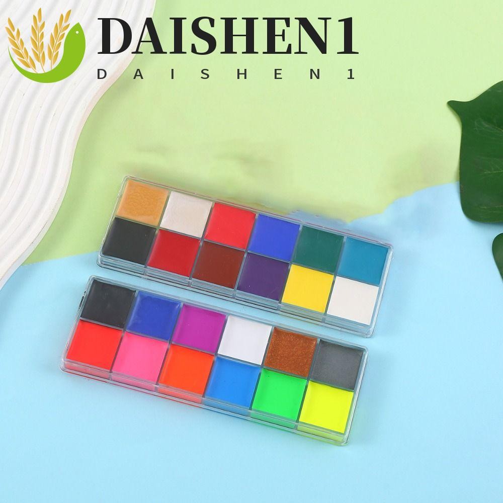 Daishen1 Face Body Oil Paints, Luminous 12/20/26 สี Body Art ภาพวาด, เครื่องสําอางแต่งหน้าที่มีสีสันกันน้ําฮาโลวีนเครื่องมือแต่งหน้า Party
