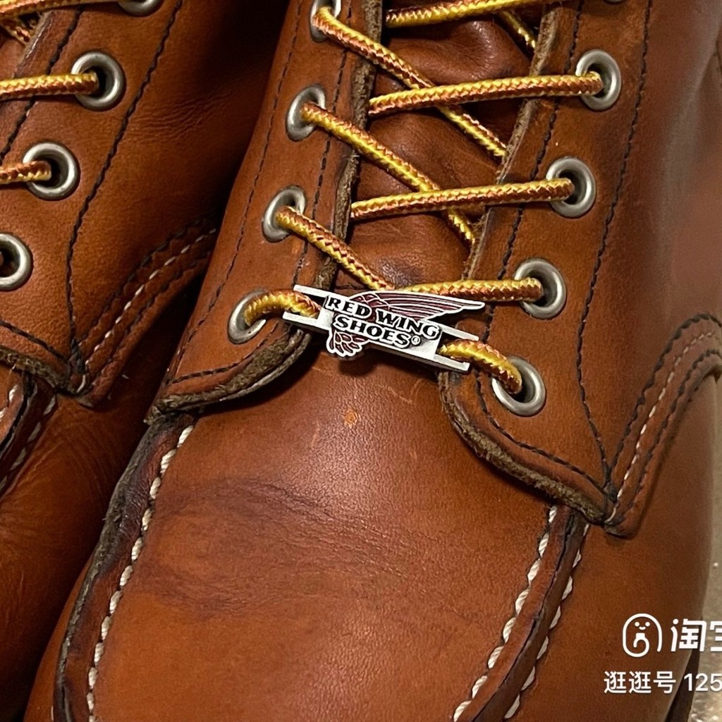 Red Wing REDWING REDWING ป้ายปีก เชือกผูกรองเท้าโลหะ หัวเข็มขัดตกแต่ง Niche-02