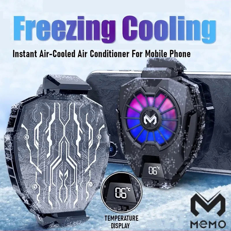 MEMO Mobile Phone Cooler DL05 Cooling Fan Radiator For PUBG Gaming Cooler System for iPhone Samsung 