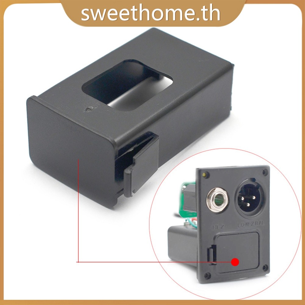 <SWHOME> 9v กล่องแบตเตอรี่ที่ใส่เคสสําหรับ LC-5 อะไหล่กระบะกีตาร์โปร่ง <OCTOBER>