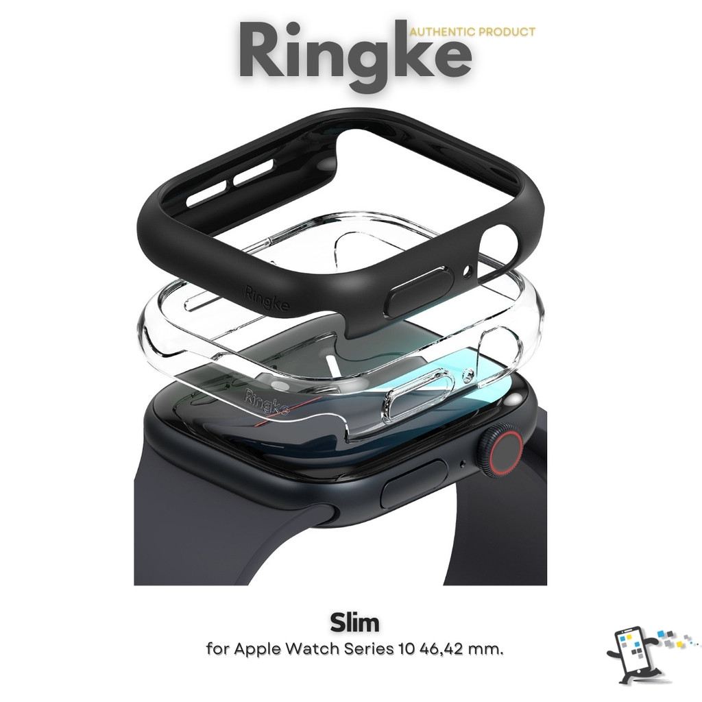 Ringke Slim เคสสำหรับ Apple Watch Series 10 ขนาดหน้าจอ 46 mm. และ 42 mm. 1 กล่องมี 2 ชิ้น