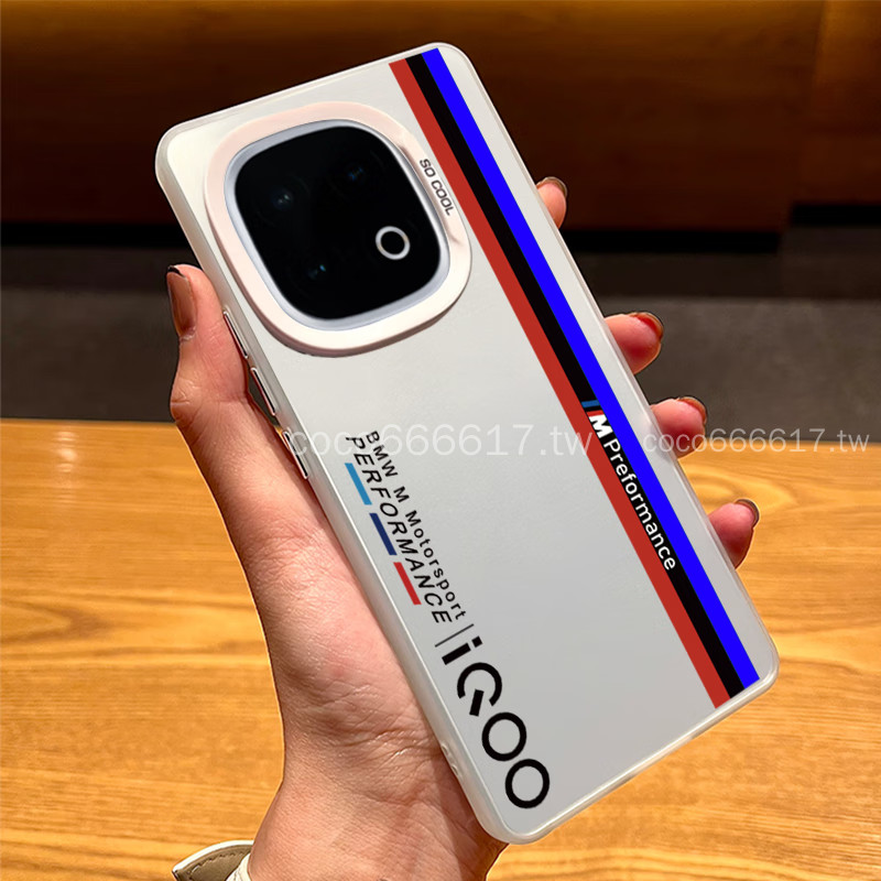 ฟรีฟิล์มด้านหลัง iqoo13 เคสโทรศัพท์ iqoo13 Pro iQOO12 Pro เลเซอร์เรียบง่ายรวมทุกอย่างกันกระแทก BMW B