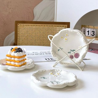 จาน จานเค้ก จานผลไม้ของว่าง น่ารักมากกก คิ้วท์สุดๆสไตล์เกาหล…