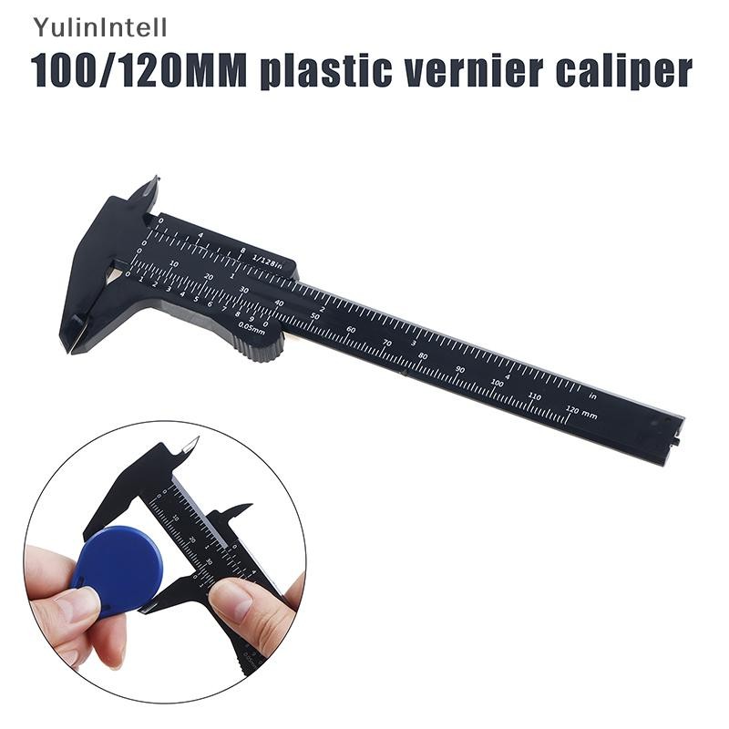 Ylth เครื่องมือวัด 120 มม. 100 มม.ไม่มีคาลิปเปอร์ดิจิตอลหน้าปัดพลาสติก Vernier Caliper Gauge ไมโครมิเตอร์ไม่มีไม้บรรทัดดิจิตอล QDD