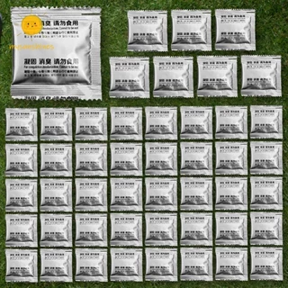 48pcs Camping Toilet Powder เจลดูดซับนิเวศสําหรับ Camping Toilet ห้องน้ําแบบพกพา Chemicals Liquid Waste Gelling Deodorizing