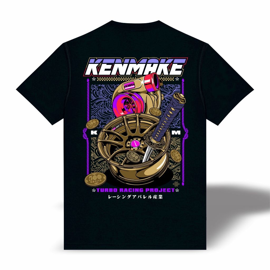 KATUN Kenmake turbo fitment racing ดีเซล pajero innova fortuner เสื้อยืดทําจากผ้าฝ้ายหวีพรีเมี่ยม