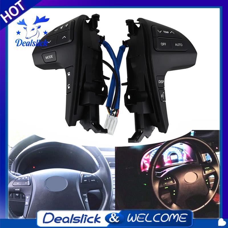 Dealslick พวงมาลัยปุ่มควบคุมเสียงสวิตช์ Cruise Control สําหรับ Toyota Hilux Vigo Corolla Camry Highl