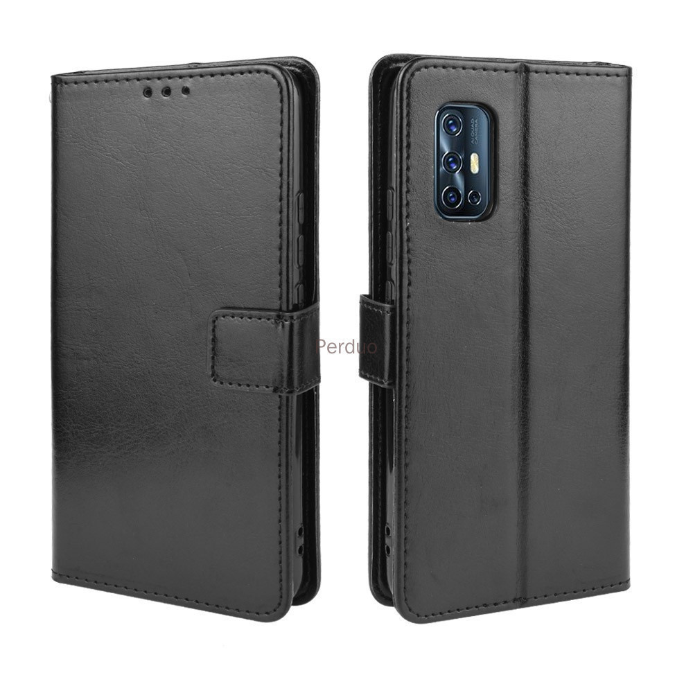 Vivo V19 Neo 1933 Flip Case PU Leather Wallet Card Slot Case Cover Vivo V17 1919 Stand Holder Phone 