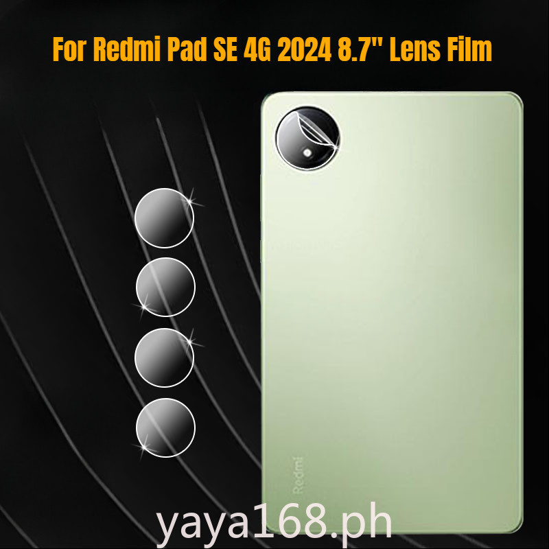 ตัวป้องกันเลนส์สําหรับ Xiaomi Redmi Pad SE 4G 8.7" 2024 แท็บเล็ต HD Clear Ultra Slim ฝาหลังเลนส์กล้องด้านหลังฟิล์มป้องกัน