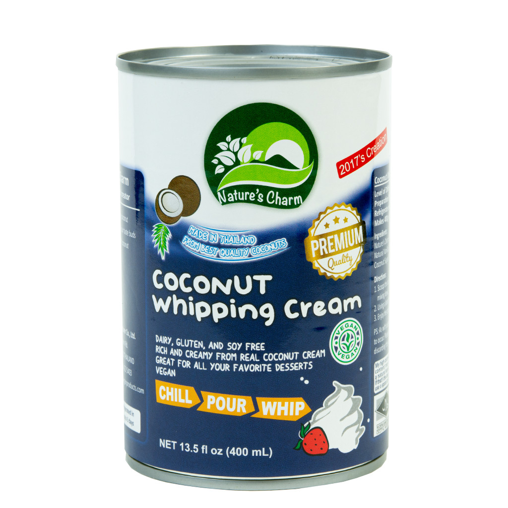 Nature’s Charm เนเจอร์ชาร์ม วิปปิ้งครีมมะพร้าว กะทิวิปปิ้งครีม Coconut Whipping Cream (400ml)