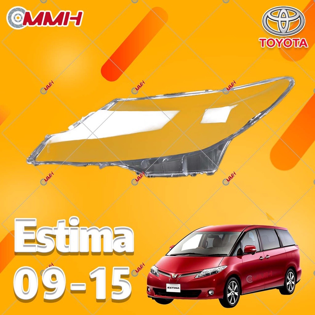 Toyota Previa Estima ACR50 ACR51 ACR55 ไฟหน้า 09-15 ไฟหน้าฝาครอบไฟหน้าหมวก lampu depan ไฟหน้าเลนส์ไฟ