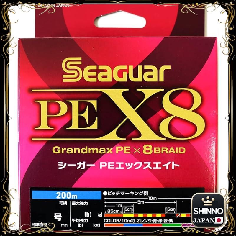 《JAPAN》★Seaguar PE X8 Fishing Line 300m 6号 86lb(39.0kg) Multi