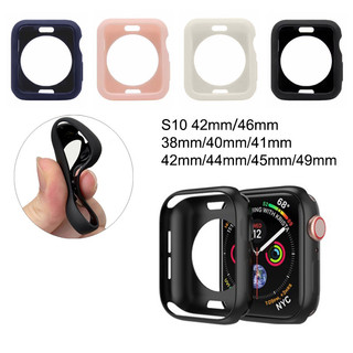 TPU Soft Shell สําหรับ Series 11 10 9 8 7 SE 6 5 4 3 2 1 iWatch 38 มม.40 มม.41 มม.42 มม.44 มม.45 มม.46 มม.49 มม.