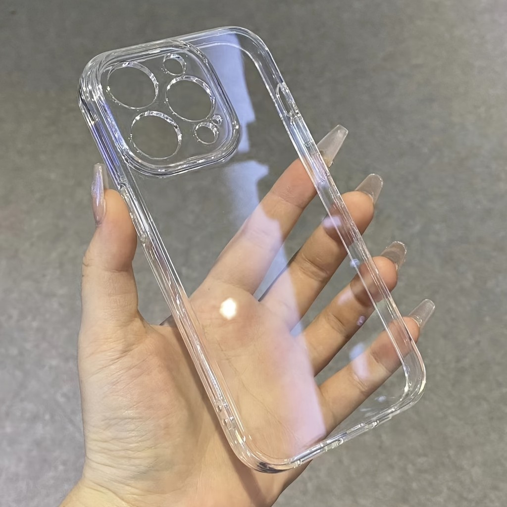 Simpleโปร่งใสเคสโทรศัพท์สําหรับiphone 16 15 14 13 12 11 Pro Max X XS Max XR 7 8 6 6s 6Plus 13Mini 12Miniสไตล์ป้องกันเคสโทรศัพท์สําหรับผู้ชายและผู้หญิง